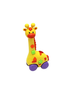 Музыкальная игрушка "Веселая мелодия. Жирафик" (каталка, звук) Рыжий кот