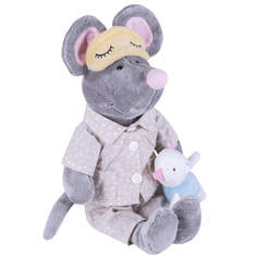 Мягкая игрушка Aurora Мышь в пижаме 36 см