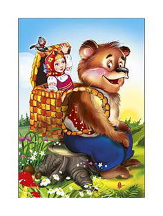 РЫЖИЙ КОТ Пазлы Маша и медведь, изолон, формат А5, 12 элементов П-9951