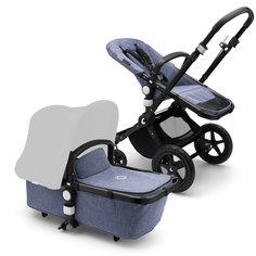 Коляска 2 в 1 Bugaboo Cameleon3 plus base black blue melange