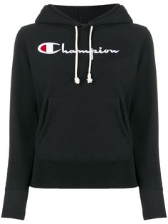 Champion толстовка Big Script с капюшоном и логотипом