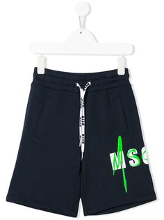 Msgm Kids шорты с логотипом
