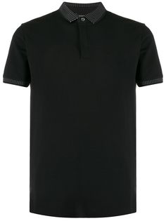 Emporio Armani рубашка-поло с контрастной отделкой