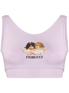 Fiorucci укороченный топ с принтом