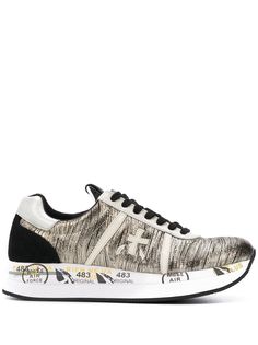 White Premiata кроссовки Conny с эффектом металлик