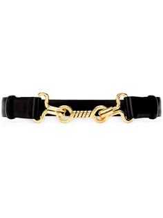 Alberta Ferretti twisted-buckle leather belt