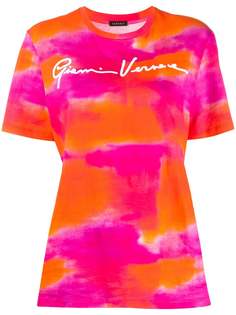 Versace футболка тай-дай с логотипом