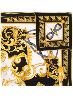 Versace шарф с принтом Barocco
