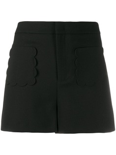 Red Valentino шорты с фестонами