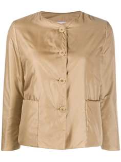 Aspesi collarless padded sateen jacket