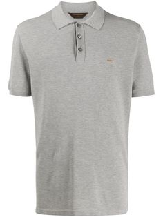Ermenegildo Zegna рубашка-поло с вышитым логотипом