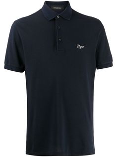 Ermenegildo Zegna рубашка-поло с вышитым логотипом