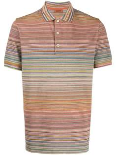 Missoni полосатая рубашка-поло с короткими рукавами