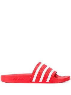 adidas шлепанцы с полосками