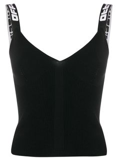 Off-White жаккардовый топ с логотипом