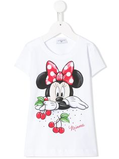 Monnalisa футболка с принтом Minnie