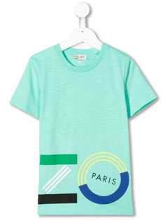 Kenzo Kids футболка с логотипом Paris