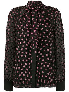 Diane von Furstenberg блузка Minnie Devore с бантом