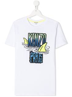 Kenzo Kids футболка с графичным принтом