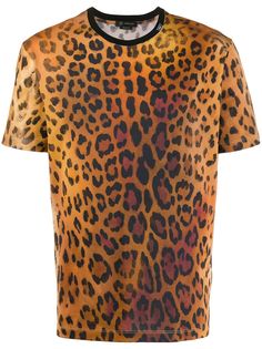 Versace футболка с леопардовым принтом