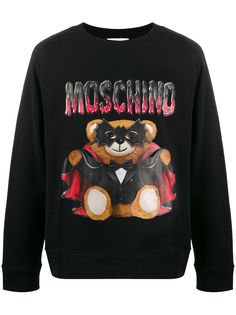 Moschino толстовка с принтом Bat Teddy Bear