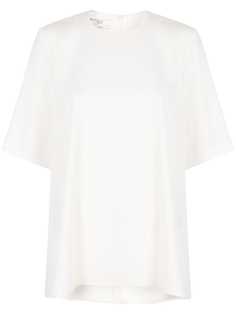 Co structured short sleeve top