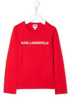 Karl Lagerfeld Kids толстовка с логотипом Karl Logo