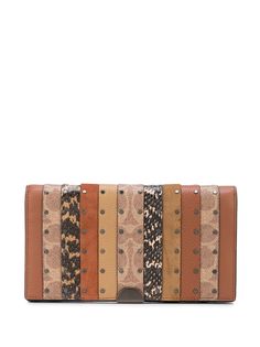 Coach кошелек с контрастной вставкой