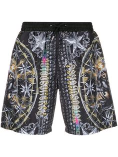Philipp Plein плавки-шорты с кулиской и узором