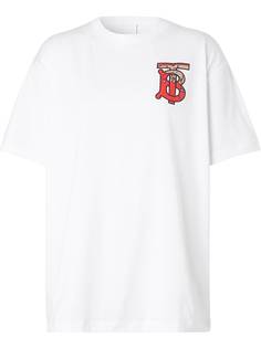 Burberry Monogram Motif Cotton Oversized T-shirt