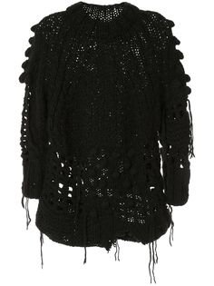 Mm6 Maison Margiela джемпер в технике кроше