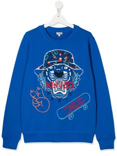 Kenzo Kids TEEN tiger logo sweatshirt