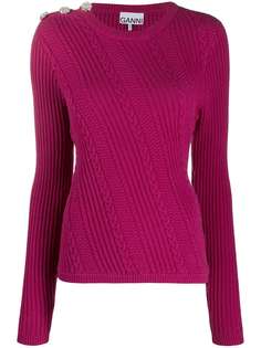GANNI cable knit jumper