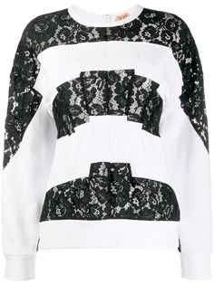 Nº21 lace panelled sweatshirt
