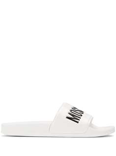Moschino шлепанцы с логотипом