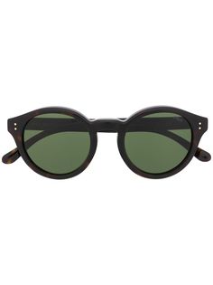 Polo Ralph Lauren солнцезащитные очки Havanna в круглой оправе