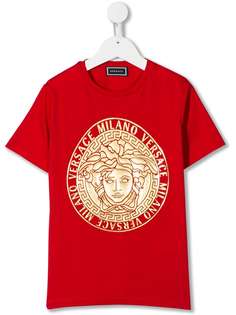 Young Versace Medusa logo crewneck T-shirt