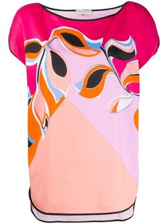 Emilio Pucci футболка с цветочным принтом