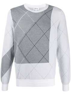 Brioni пуловер с геометричным узором
