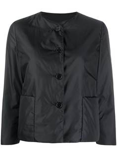 Aspesi collarless padded sateen jacket