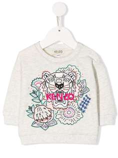 Kenzo Kids embroidered tiger logo sweatshirt