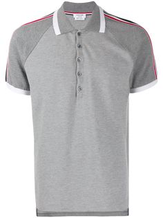 Thom Browne рубашка-поло с полосками на рукаве