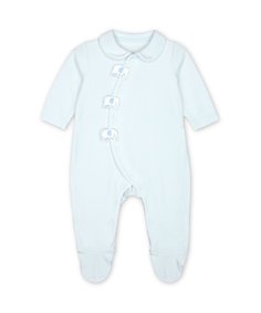 Комбинезон велюровый "Слоники", голубой Mothercare