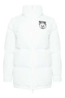 Белая куртка с логотипом Teddy Bear Moschino