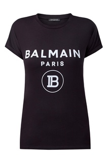 Черная футболка с короткими рукавами Balmain