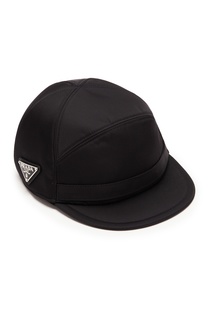 Черная кепка из нейлона Prada