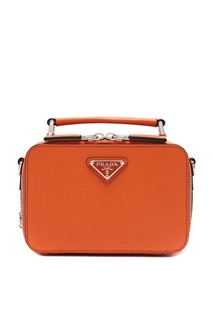 Маленькая оранжевая сумка Prada