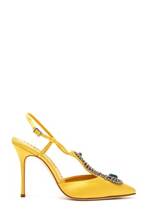 Желтые туфли Jamala Manolo Blahnik