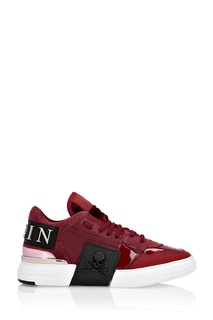 Бордовые кроссовки Phantom Kicks Philipp Plein