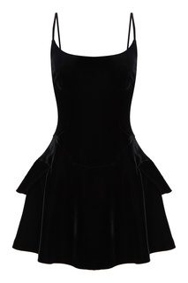 Короткое бархатное платье Alexander Wang